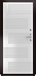 Дверь ДвериПРО Л-45 ФЛ-185 (10мм, ПВХ Ясень белый) DPRO227811 фото